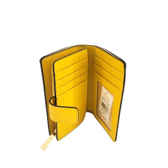 Michael Kors Jet Set Travel Medium Bifold Zip Coin Wallet Las Vegas Honey - Picture 7 of 7